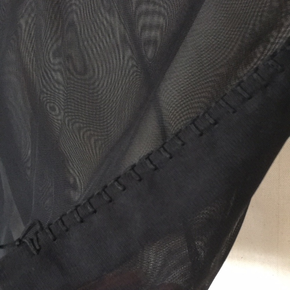 Japanese ๐ฏ๐ต monk costume sheer kimono black VTG - Picture 7 of 9